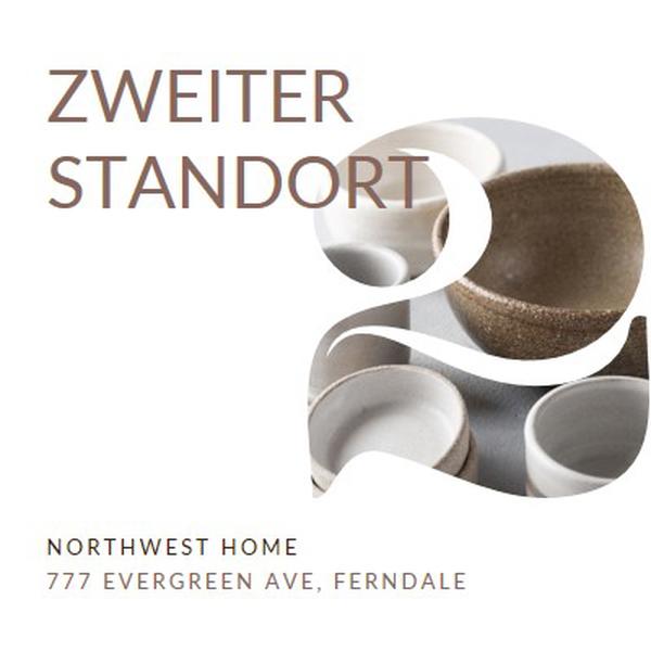 Zweiter Standort ist geöffnet white modern-simple