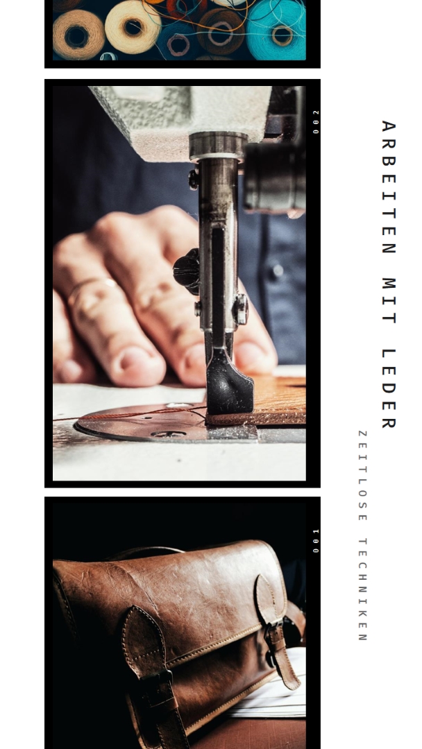 Arbeiten mit Leder white modern-simple