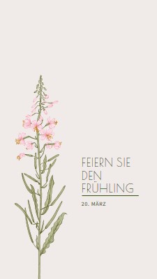 Frühling feiern white vintage-botanical