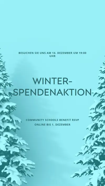 Winterwunderland blue modern-simple
