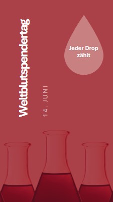 Weltblutspendertag red modern-bold