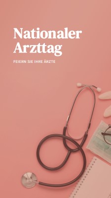 Feiern Sie Ihre Ärzte pink modern-simple