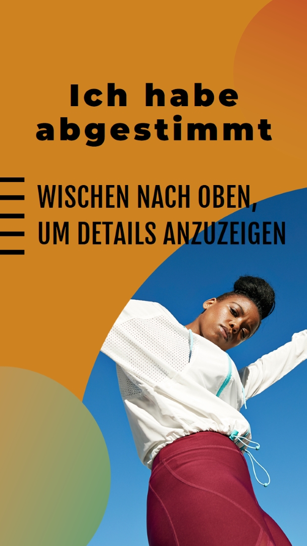 Gehört werden orange modern-bold