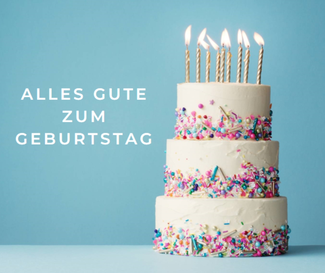 Geburtstagskuchen blue modern-simple