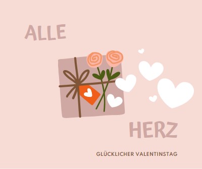 Alle Herzen pink whimsical-color-block