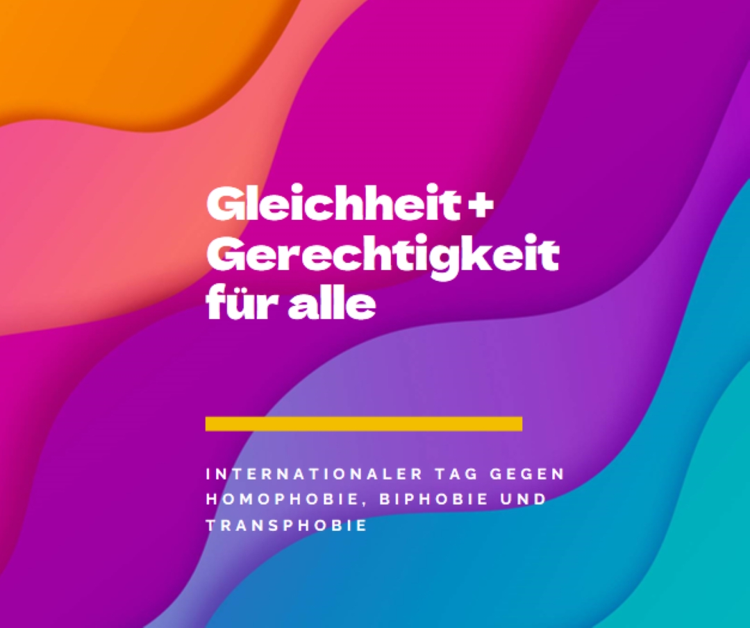 Ehren internationaler Tag gegen Homophobie purple modern-bold