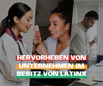 Feiern von Latinx-Unternehmen white modern-simple