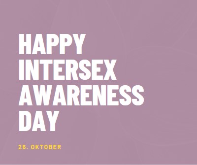 Happy Intersex Awareness Day purple modern-bold