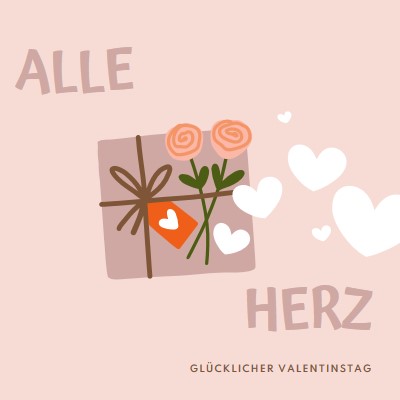 Alle Herzen pink whimsical-color-block