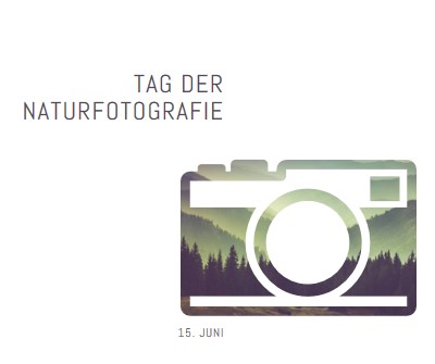 Tag der Naturfotografie white modern-simple