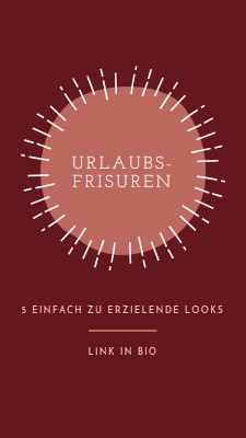 Urlaubs-Frisuren red organic-simple