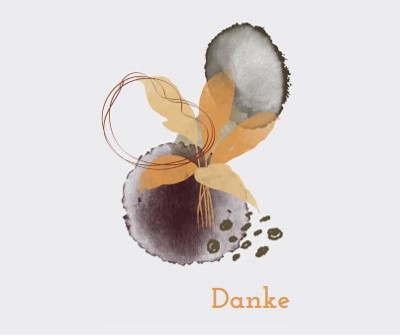 Mit Dankbarkeit gray organic-simple