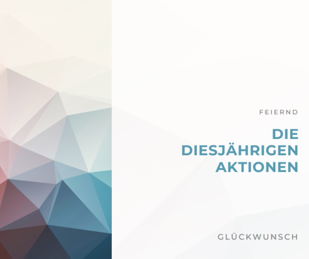 Die diesjährige Promotion white modern-geometric-&-linear