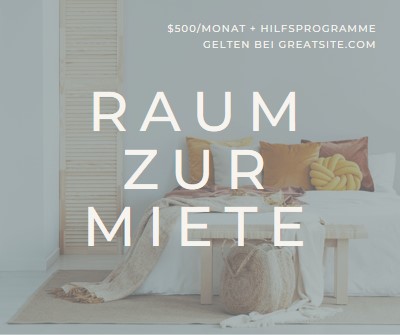 Zimmer zu vermieten gray modern-simple