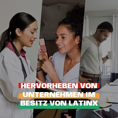 Feiern von Latinx-Unternehmen white modern-simple