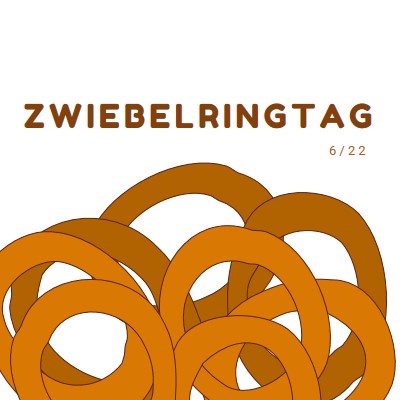 Ringe ums Dutzend orange whimsical-line