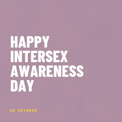 Happy Intersex Awareness Day purple modern-bold