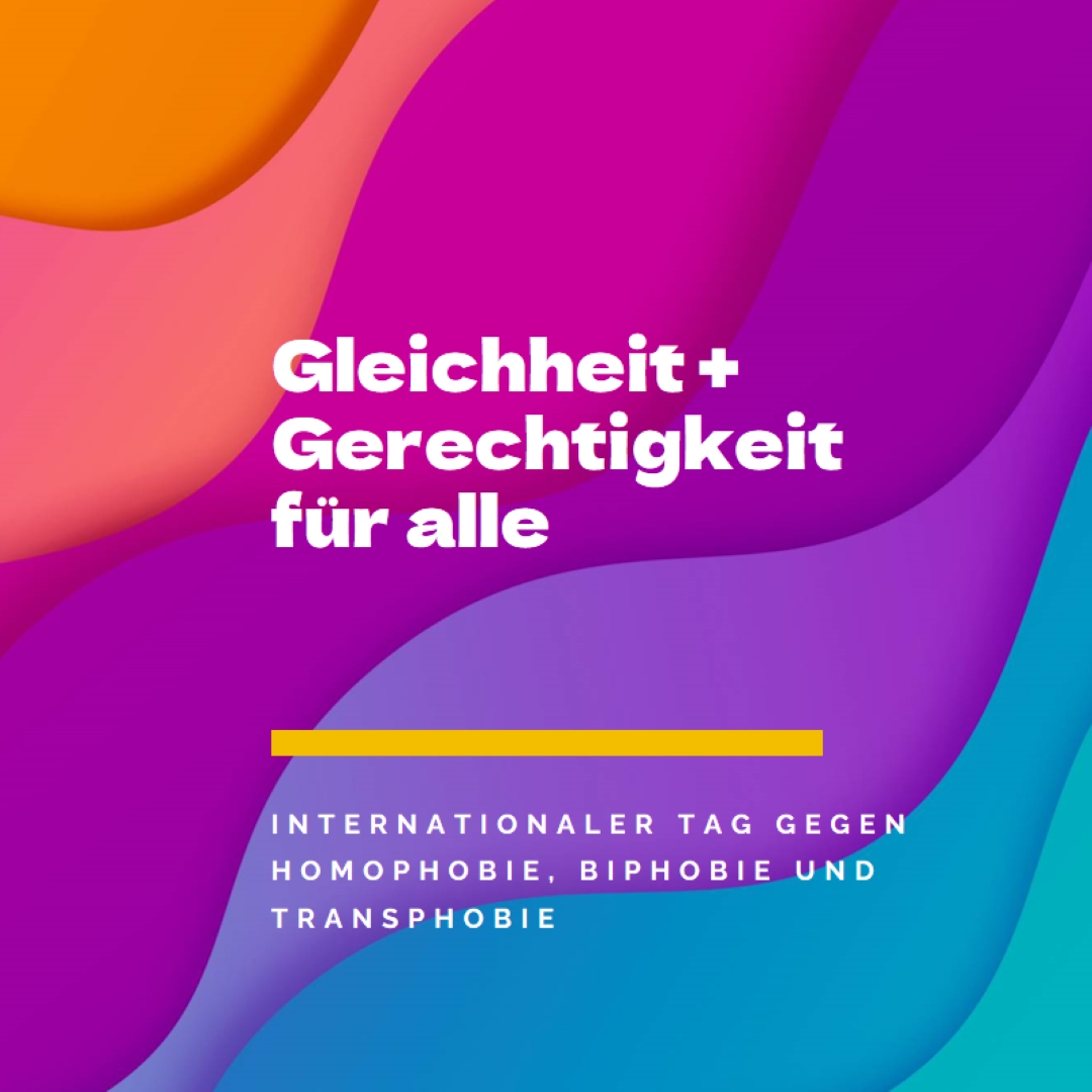 Ehren internationaler Tag gegen Homophobie purple modern-bold