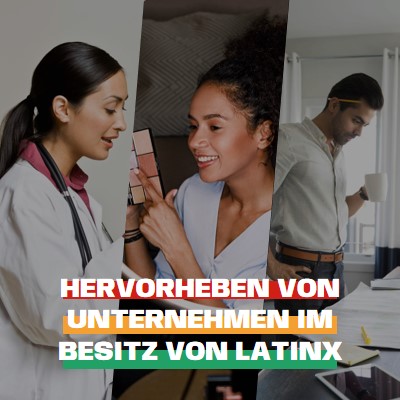 Feiern von Latinx-Unternehmen white modern-simple