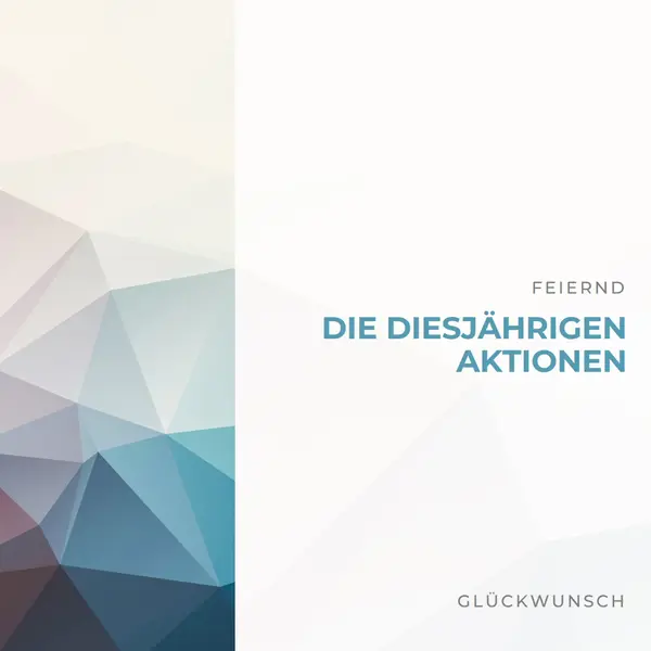 Die diesjährige Promotion white modern-geometric-&-linear