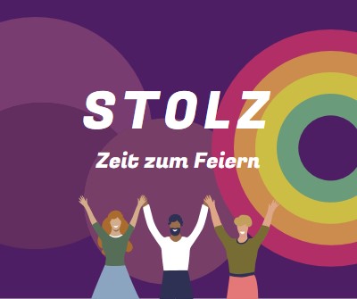 Stolz feiern purple modern-bold