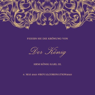 Eine Krönung, die für einen König geeignet ist purple modern-simple