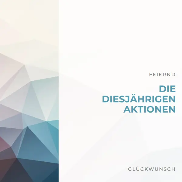 Die diesjährige Promotion white modern-geometric-&-linear