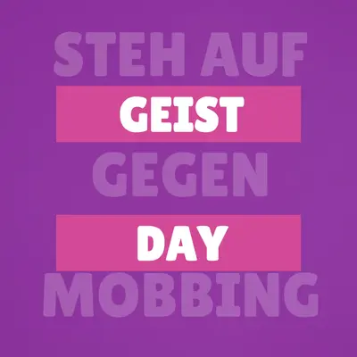 Aufstehen gegen Mobbing purple modern-bold