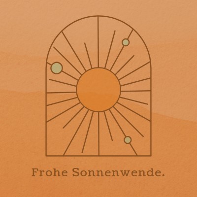 Gut für die Sonnenwende orange organic-boho