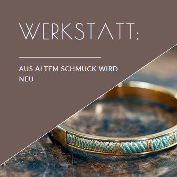 Schmuck-Workshop brown organic-simple