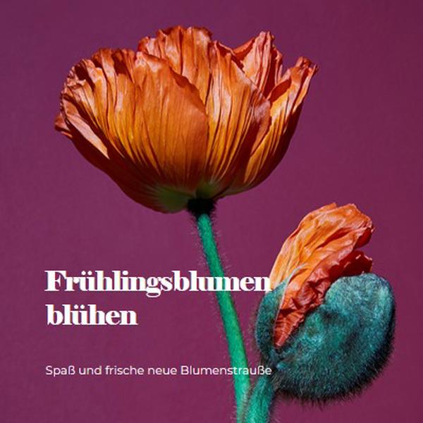 Frische Blumen purple modern-simple