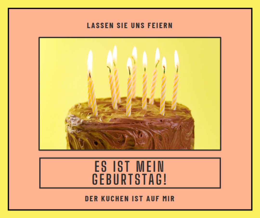 Lassen Sie sie Kuchen essen pink modern-bold