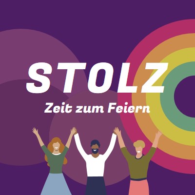 Stolz feiern purple modern-bold