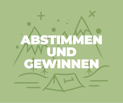 Abstimmen und gewinnen green whimsical-line