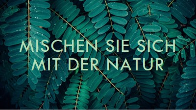 Vermische mit der Natur green modern-simple