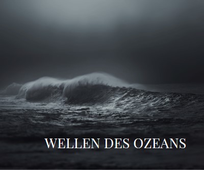 Wellen des dunklen Ozeans gray modern-simple