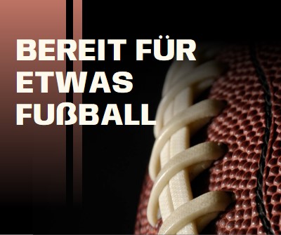 Bereit für etwas Fußball brown modern-simple