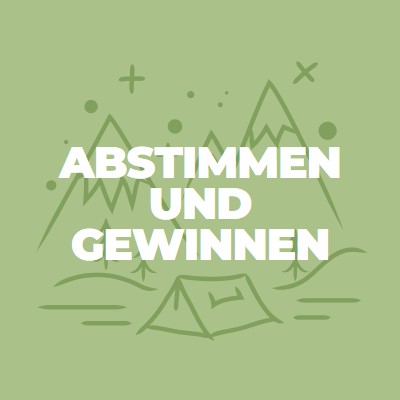 Abstimmen und gewinnen green whimsical-line