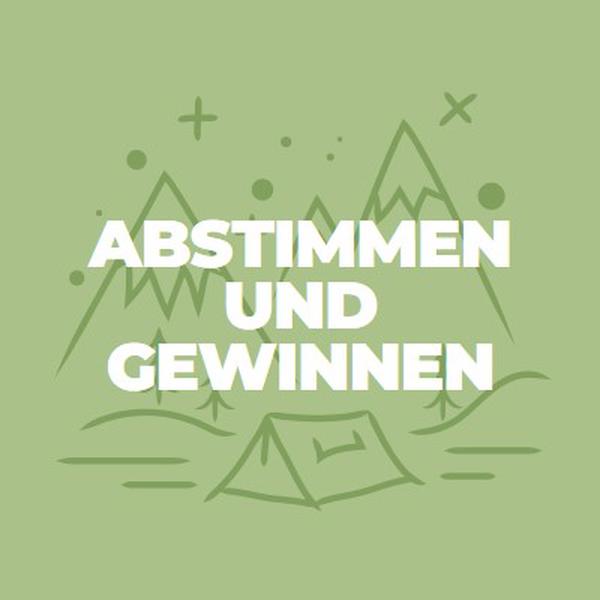 Abstimmen und gewinnen green whimsical-line