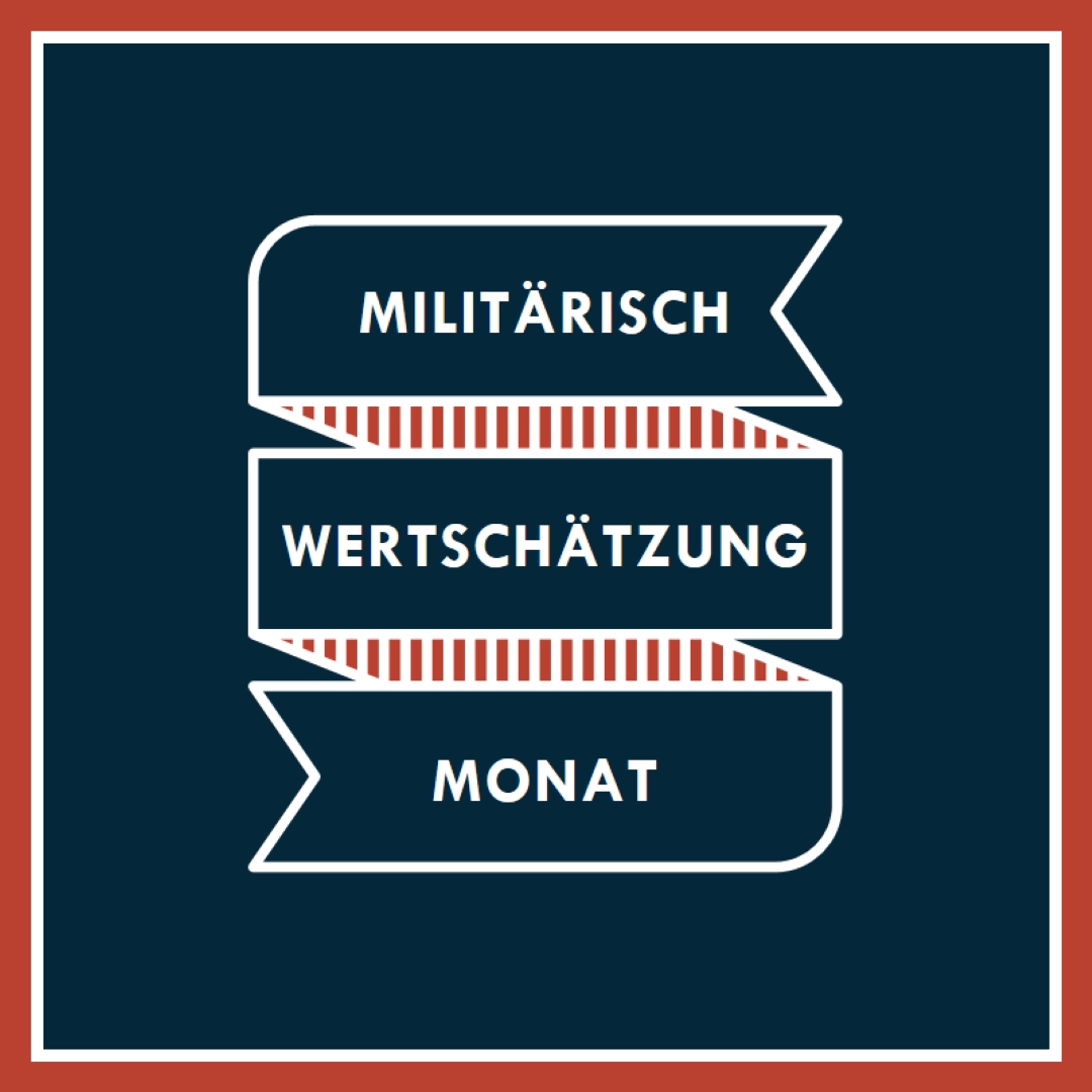Den Monat der militärischen Anerkennung feiern blue modern-simple