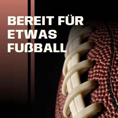 Bereit für etwas Fußball brown modern-simple