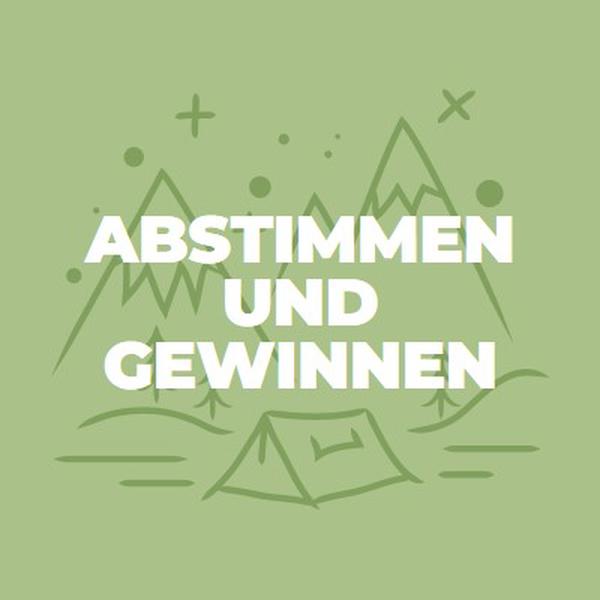 Abstimmen und gewinnen green whimsical-line