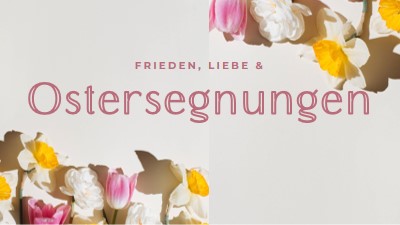 Ostern Frieden und Liebe gray modern-simple