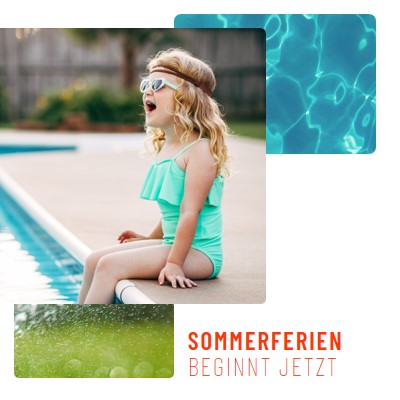 Schwimmen bei Sonnenschein white modern-simple