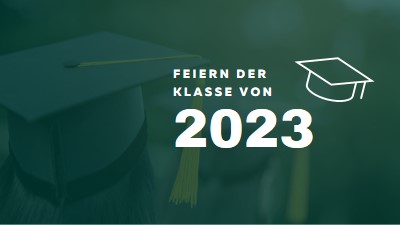 Feiern der Klasse von green modern-simple