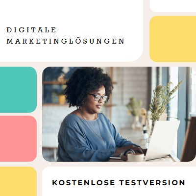 Kostenloses Marketing white modern-bold