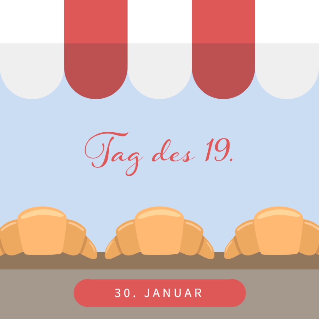Tag des 19. blue whimsical-color-block