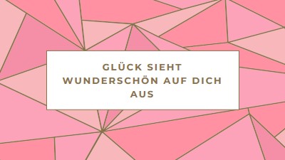 Glückliche Rückgaben pink modern-simple