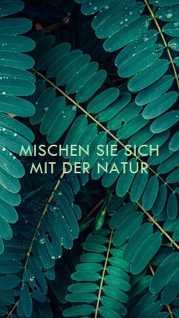 Vermische mit der Natur green modern-simple