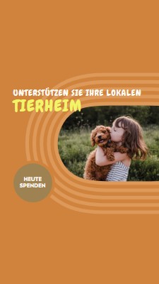 Tierheim-Helfer orange whimsical-color-block